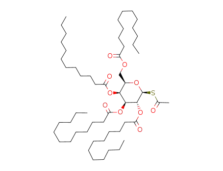 1-S-acetyl-2,3,4,6-tetra-O-lauroyl-1-thio-β-D-galactopyranose