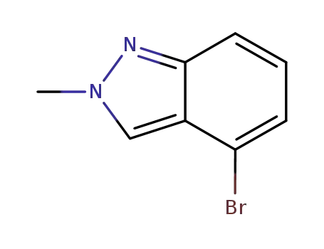 Molecular Structure of 590417-93-9 (4-BROMO-2-METHYL-2H-INDAZOLE)