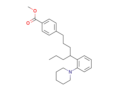 methyl 4-<4-<2-(1-piperidinyl)phenyl>-heptyl>-benzoate