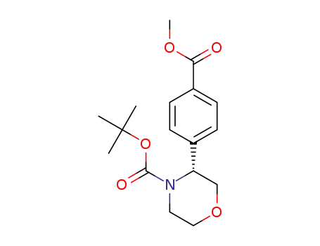 tert-butyl (3R)-3-(4-methoxycarbonylphenyl)morpholine-4-carboxylate