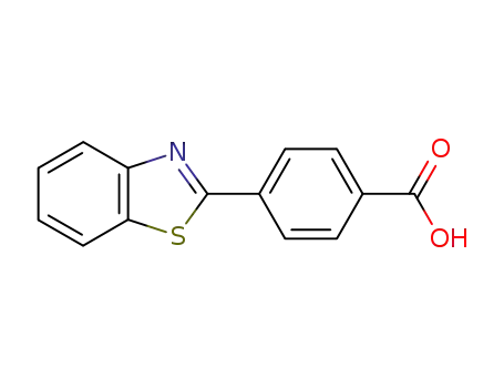 Molecular Structure of 2182-78-7 (4-(Benzothiazol-2-yl)benzoic acid)
