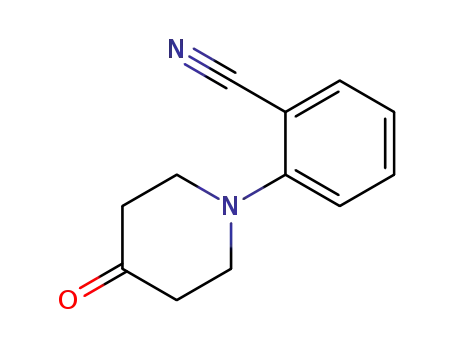 Molecular Structure of 120807-28-5 (2-(4-oxopiperidin-1-yl)benzonitrile)