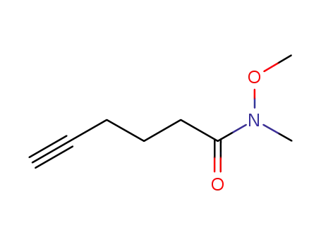 Molecular Structure of 217087-88-2 (N-methoxy-N-methylhex-5-ynamide)