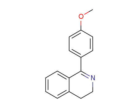 Molecular Structure of 59224-73-6 (1-(4'-METHOXY)-PHENYL-3,4-DIHYDRO-ISOQUINOLINE)