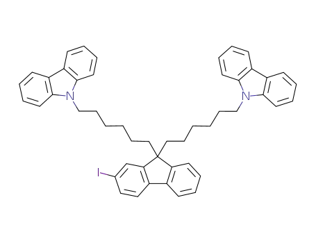 2-iodo-9,9-bis[6-(N-carbazolyl)hexyl]fluorene