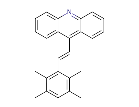 Molecular Structure of 88332-51-8 (Acridine, 9-[2-(2,3,5,6-tetramethylphenyl)ethenyl]-, (E)-)