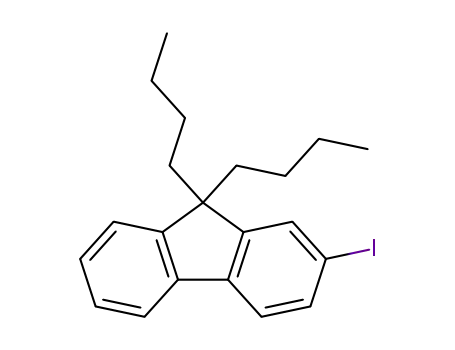 Molecular Structure of 150334-33-1 (9H-Fluorene, 9,9-dibutyl-2-iodo-)