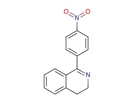 Molecular Structure of 62333-69-1 (Isoquinoline, 3,4-dihydro-1-(4-nitrophenyl)-)