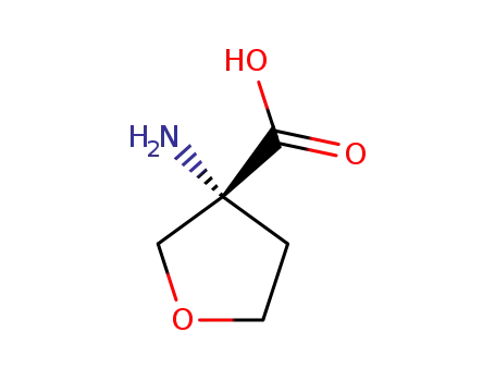 Molecular Structure of 1315053-78-1 ((R)-3-AMINOTETRAHYDROFURAN-3-CARBOXYLIC ACID)