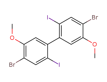 1,1'-Biphenyl, 4,4'-dibromo-2,2'-diiodo-5,5'-dimethoxy-