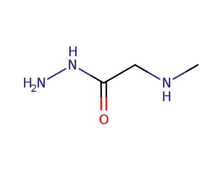 Molecular Structure of 37115-47-2 (2-(Methylamino)acetohydrazide)