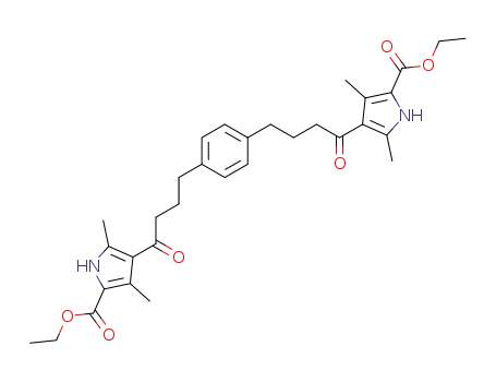 1,4-Bis<4-(5-ethoxycarbonyl-2,4-dimethylpyrrol-3-yl)-4-oxobutyl>benzene