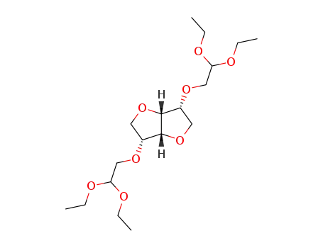 Molecular Structure of 121693-51-4 ((3R,3aR,6R,6aR)-3,6-Bis-(2,2-diethoxy-ethoxy)-hexahydro-furo[3,2-b]furan)