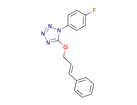 1H-Tetrazole, 1-(4-fluorophenyl)-5-[(3-phenyl-2-propenyl)oxy]-, (E)-