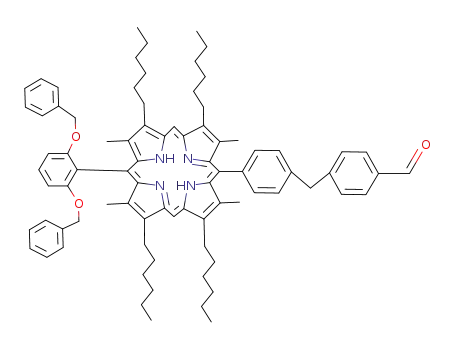 4-{4-[(1Z,4Z,9Z,15Z)-15-(2,6-Bis-benzyloxy-phenyl)-2,8,12,18-tetrahexyl-3,7,13,17-tetramethyl-porphyrin-5-yl]-benzyl}-benzaldehyde