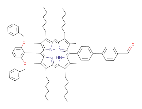 4'-[(1Z,4Z,9Z,15Z)-15-(2,6-Bis-benzyloxy-phenyl)-2,8,12,18-tetrahexyl-3,7,13,17-tetramethyl-porphyrin-5-yl]-biphenyl-4-carbaldehyde