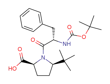 Molecular Structure of 224951-66-0 (N-(tert-butyloxycarbonyl)-(2S)-phenylalanyl-(2S,5R)-5-tert-butylproline)