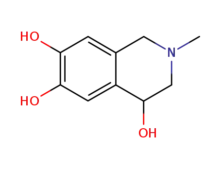 Molecular Structure of 82563-75-5 (2-methyl-3,4-dihydro-1H-isoquinoline-4,6,7-triol)