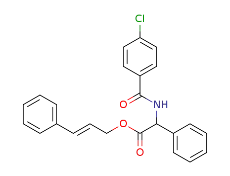 Benzeneacetic acid, a-[(4-chlorobenzoyl)amino]-, 3-phenyl-2-propenyl
ester, (E)-