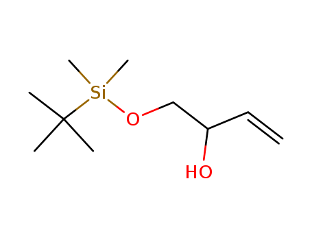 Molecular Structure of 136984-28-6 (3-Buten-2-ol, 1-[[(1,1-dimethylethyl)dimethylsilyl]oxy]-, (2R)-)