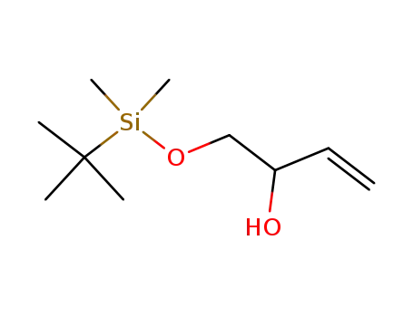Molecular Structure of 136984-28-6 (3-Buten-2-ol, 1-[[(1,1-dimethylethyl)dimethylsilyl]oxy]-, (2R)-)