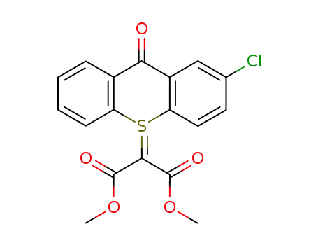 Molecular Structure of 76293-15-7 (2-chlorothioxanthonium bis(carbomethoxy)methylide)