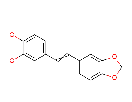 Molecular Structure of 76306-39-3 (3,4-DIMETHOXY-3′,4′-METHYLENEDIOXY-STILBENE			)