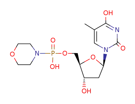 Thymidine, 5'-(hydrogen 4-morpholinylphosphonate)