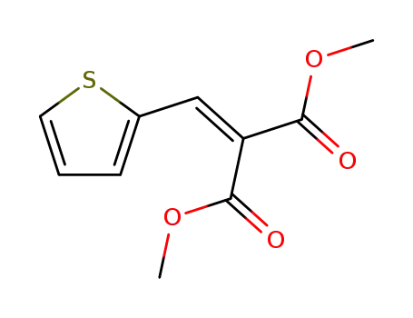 Molecular Structure of 72796-68-0 (PROPANEDIOIC ACID (2-THIENYL METHYLENE)DIMETHYL ESTER)