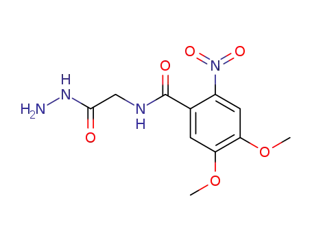 Glycine, N-(4,5-dimethoxy-2-nitrobenzoyl)-, hydrazide