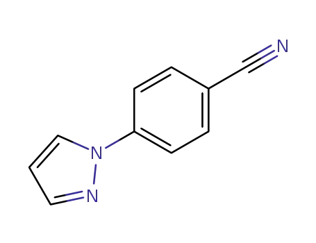 Molecular Structure of 25699-83-6 (4-PYRAZOL-1-YL-BENZONITRILE)