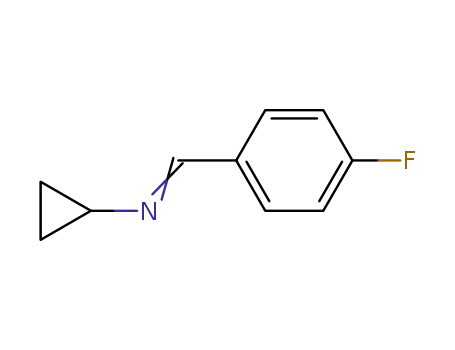 시클로프로판아민, N-[(4-플루오로페닐)메틸렌]-(9CI)
