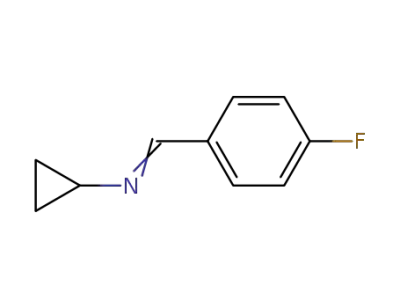 시클로프로판아민, N-[(4-플루오로페닐)메틸렌]-(9CI)