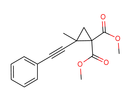 dimethyl 2-methyl-2-(phenylethynyl)cyclopropane-1,1-dicarboxylate