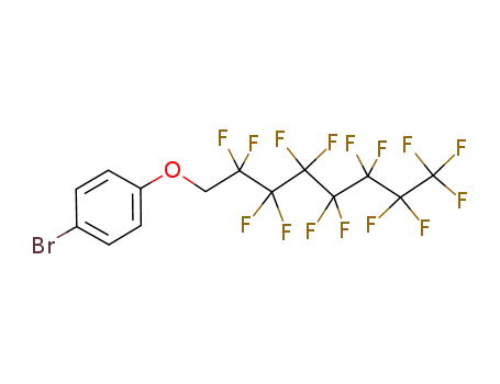Molecular Structure of 170434-10-3 (4-bromo-1-(2,2,3,3,4,4,5,5,6,6,7,7,8,8,8-pentadecafluorooctyloxy)benzene)