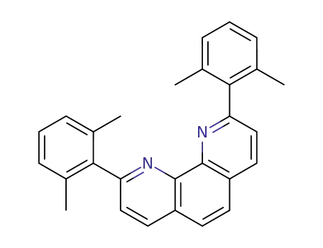 Molecular Structure of 124318-71-4 (1,10-Phenanthroline, 2,9-bis(2,6-dimethylphenyl)-)