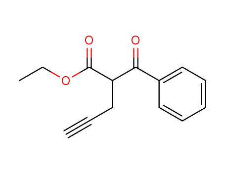 Molecular Structure of 92190-57-3 (Benzenepropanoic acid, b-oxo-a-2-propynyl-, ethyl ester)