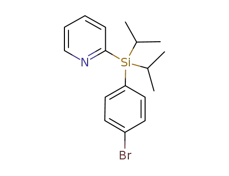Molecular Structure of 1232693-05-8 (2-((4-bromophenyl)diisopropylsilyl)pyridine)