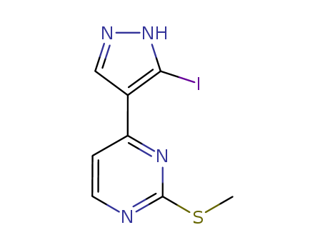 4-(3-Iodo-1H-pyrazol-4-yl)-2-(Methylthio)pyriMidine