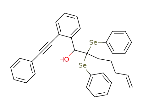 Benzenemethanol,
a-[1,1-bis(phenylseleno)-5-hexenyl]-2-(phenylethynyl)-