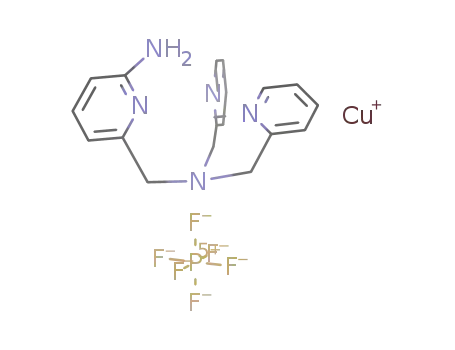 Cu(I)[(6-aminopyrid-2-yl)methyl]bis(pyrid-2-ylmethyl)amine PF<sub>6</sub>