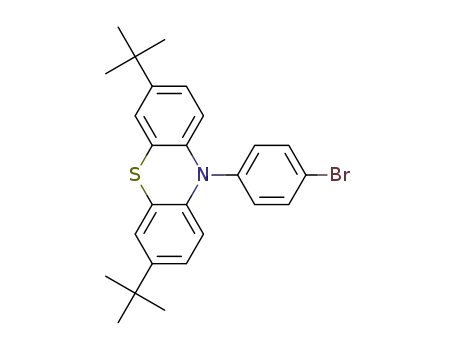 Molecular Structure of 1616858-36-6 (N-(4-bromophenyl)-3,7-di-tert-butylphenothiazine)