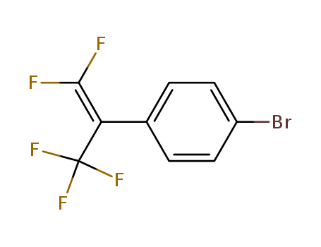 Molecular Structure of 146500-63-2 (Benzene, 1-bromo-4-[2,2-difluoro-1-(trifluoromethyl)ethenyl]-)