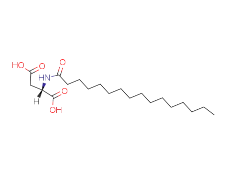 Molecular Structure of 1782-17-8 (N-hexadecanoyl-L-aspartic acid)