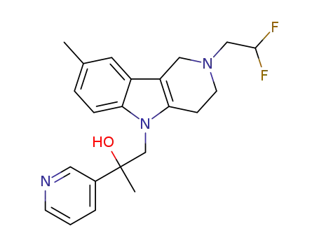 1-(2-(2,2-difluoroethyl)-8-methyl-3,4-dihydro-1H-pyrido[4,3-b]indol-5(2H)-yl)-2-(pyridin-3-yl)propan-2-ol