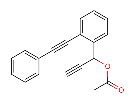 Acetic acid 1-(2-phenylethynyl-phenyl)-prop-2-ynyl ester