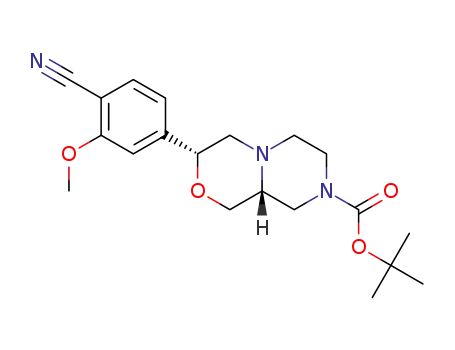 tert-butyl (3R,9aR)-3-(4-cyano-3-methoxyphenyl)hexahydropyrazino[2,1-c][1,4]oxazine-8(1H)-carboxylate