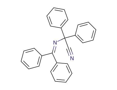 Molecular Structure of 107783-08-4 (Benzeneacetonitrile, a-[(diphenylmethylene)amino]-a-phenyl-)