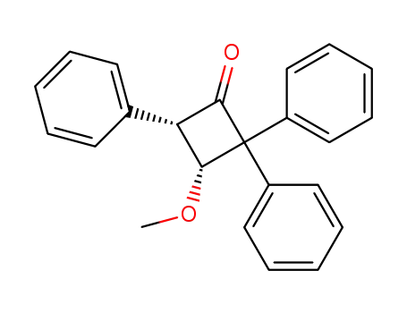 3r-Methoxy-2,2,4c-triphenyl-cyclobutanon-<sup>(1)</sup>