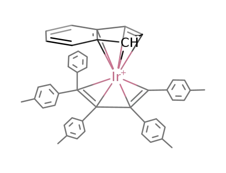 Molecular Structure of 195209-81-5 (Ir(η(4)-HC4(C6H4CH3)4Ph)(η(5)-C9H7))